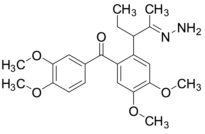 (3,4-Dimethoxyphenyl)(2-(2-hydrazonopentan-3-yl)-4,5-dimethoxyphenyl)methanone