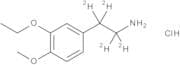 2-(3-Ethoxy-4-methoxyphenyl)ethyl-1,1,2,2-d4-amine HCl