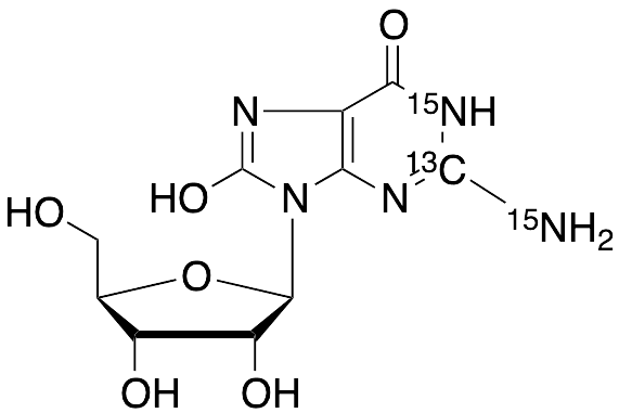 8-Hydroxy Guanosine-13C,15N2
