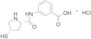 3-((2S,4S)-4-Mercaptopyrrolidine-2-carboxamido)benzoic Acid Hydrochloride