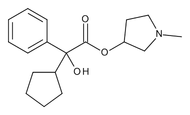 N-Methyl-3-pyrrolidinyl Cyclopentylmandelate (mixture of diastereomers)