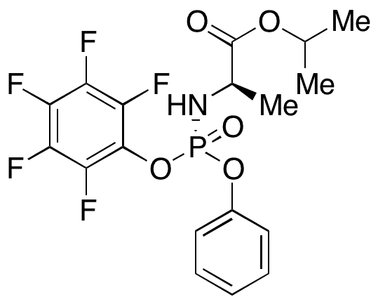 N-[(S)-(2,3,4,5,6-Pentafluorophenoxy)phenoxyphosphinyl]-D-alanine 1-Methylethyl Ester