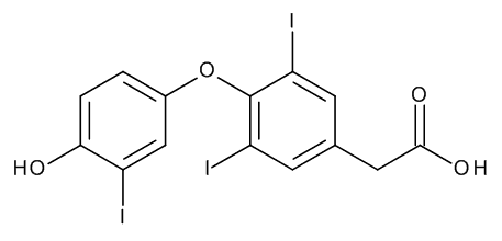 3,3',5-Triiodo Thyroacetic Acid