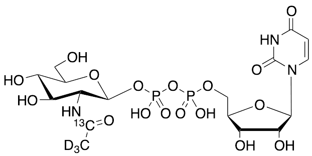 Uridine 5’-Diphospho-N-acetylglucosamine-13C,d3