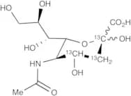 N-Acetyl-D-[1,2,3-13C3]neuraminic Acid