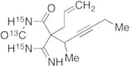 5-Allyl-6-imino-5-(1-methyl-2-pentynyl)hydrouracil-13C,15N2