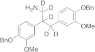 2,3-Bis(4-(benzyloxy)-3-methoxyphenyl)propan-1-amine-d5