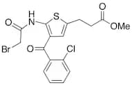 2-Bromoacetylamino-3-(2-chlorobenzoyl)-5-(2-carbomethoxyethyl)thiophene