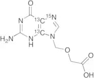 9-Carboxymethoxymethylguanine-13C2,15N