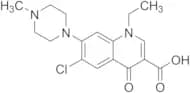 6-Chloro-1-ethyl-1,4-dihydro-7-(4-methyl-1-piperazinyl)-4-oxo-3-quinolinecarboxylic Acid
