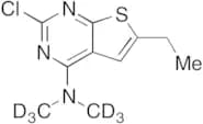 2-Chloro-6-ethyl-N,N-dimethylthieno[2,3-d]pyrimidin-4-amine-d6