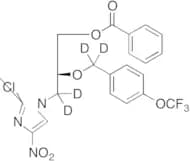 (R)-3-(2-Chloro-4-nitro-1H-imidazol-1-yl)-2-(4-trifluoromethoxybenzyl-d2-oxy)propyl-3,3-d2 Benzoate
