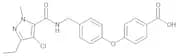 4-[4-[[[(4-Chloro-3-ethyl-1-methyl-1H-pyrazol-5-yl)carbonyl]amino]methyl]phenoxy]benzoic acid