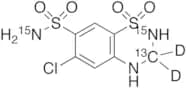 Hydrochlorothiazide-13C,15N2,d2
