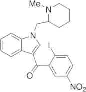 (2-Iodo-5-nitrophenyl)[1-[(1-methyl-2-piperidinyl)methyl]-1H-indol-3-yl]methanone