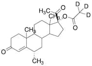 4-Pregnen-6α-methyl-17-ol-3,20-dione 17-Acetate-d3
