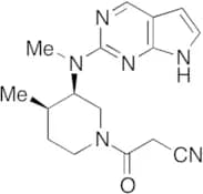 N-Methyl-N-(3R,4R)-1-cyanoacetyl-4-methylpiperidin-3-yl-7-deazapurine-2-amine
