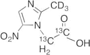 2-Methyl-5-nitroimidazole-1-acetic Acid-13C2, d3