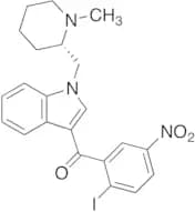 (S)-(-)-1-[(N-Methyl-2-piperidinyl)methyl]-3-(2-iodo-5-nitrobenzoyl)-1H-indole(S)-AM1241