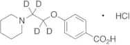 4-[2-(1-Piperidinyl)ethoxy-d4]benzoic Acid, Hydrochloride Salt