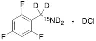 2,4,6-Trifluorobenzenemethanamine-d4,15N Deuterium Chloride